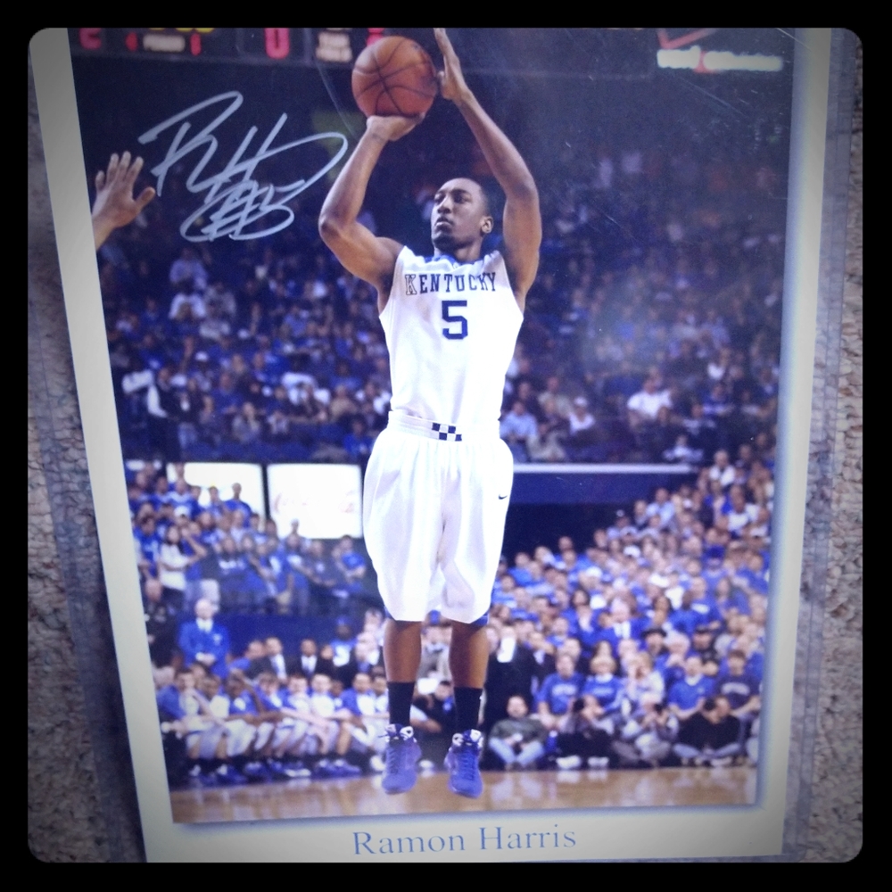 Autographed wall print